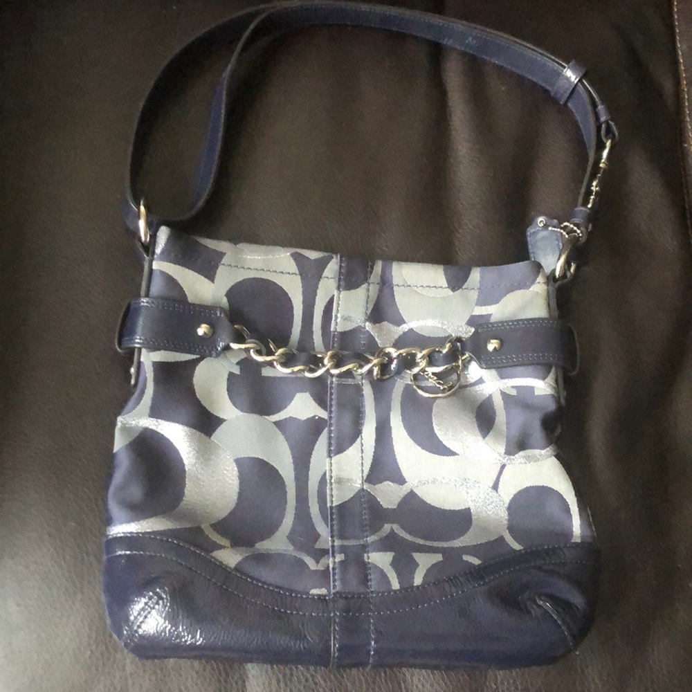 Navy Coach Purse